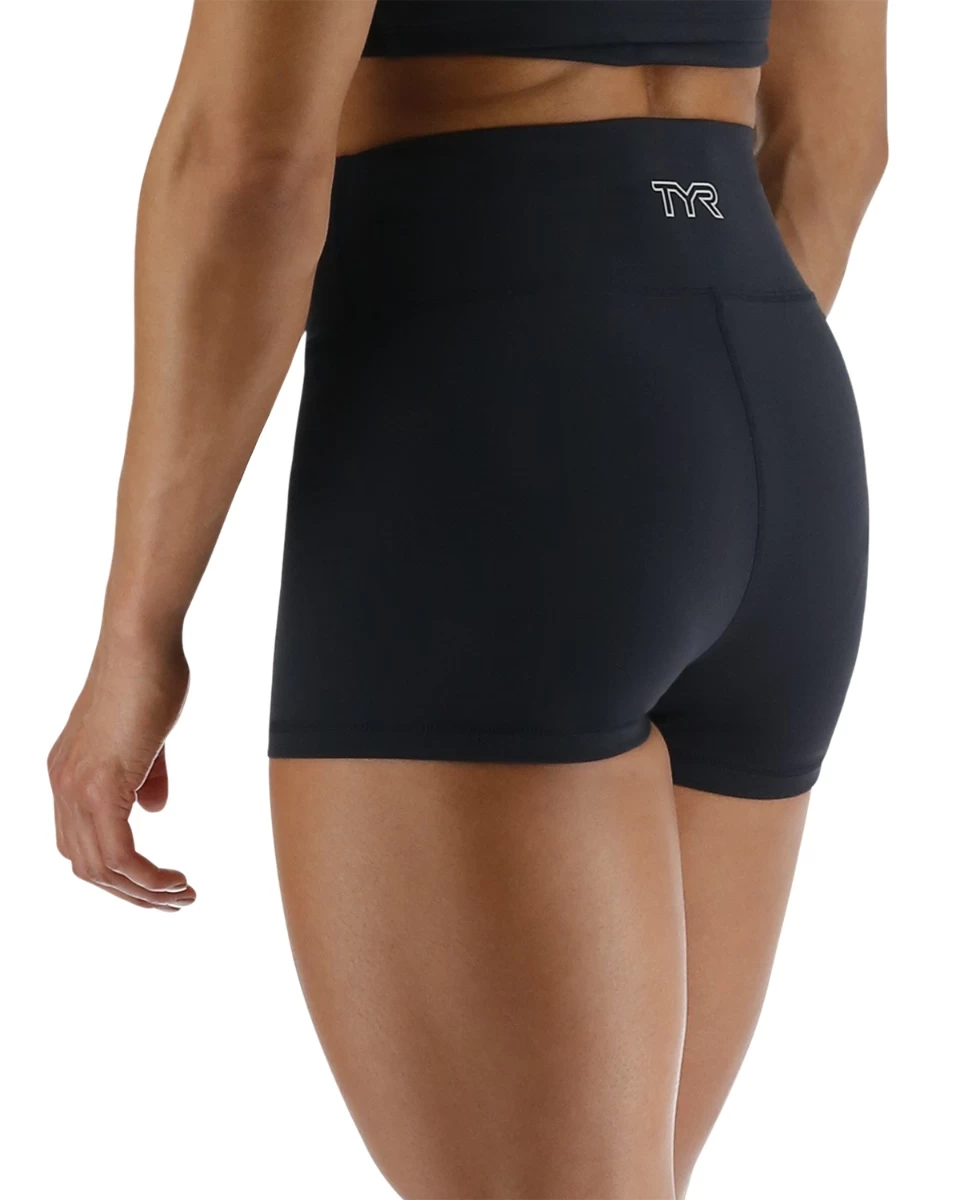 TYR Joule Elite™ Women's High-Waisted 2" Short - Solid 4 TYR Joule Elite™ Women's High-Waisted 2" Short - Solid - Image 4