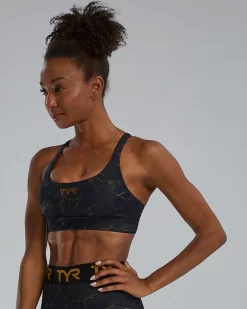 TYR Base Kinetic™ Women's Dual Strap Sports Bra - Goldstone -Tyr fgdsgo3a 001 alt03