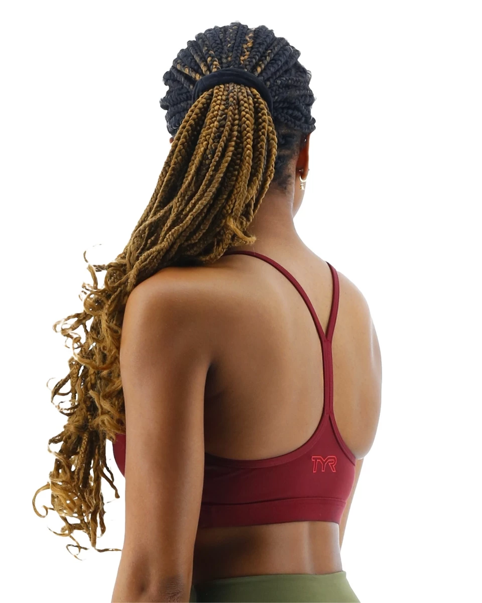 TYR Base Kinetic™ Women's V-Neck Sports Bra - Solid 2 TYR Base Kinetic™ Women's V-Neck Sports Bra - Solid - Image 2