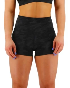 TYR Base Kineticâ„¢ Women's High-Rise 2" Shorts - Blackout Camo