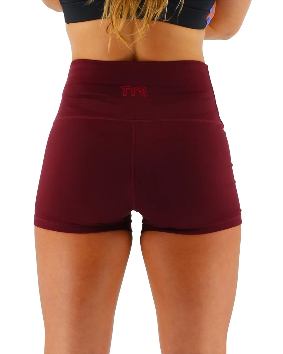 TYR Base Kinetic™ Women's 2" High-Rise Short - Solid 2 TYR Base Kinetic™ Women's 2" High-Rise Short - Solid - Image 2
