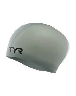 TYR Adult Long Hair Silicone Wrinkle-Free Swim Cap