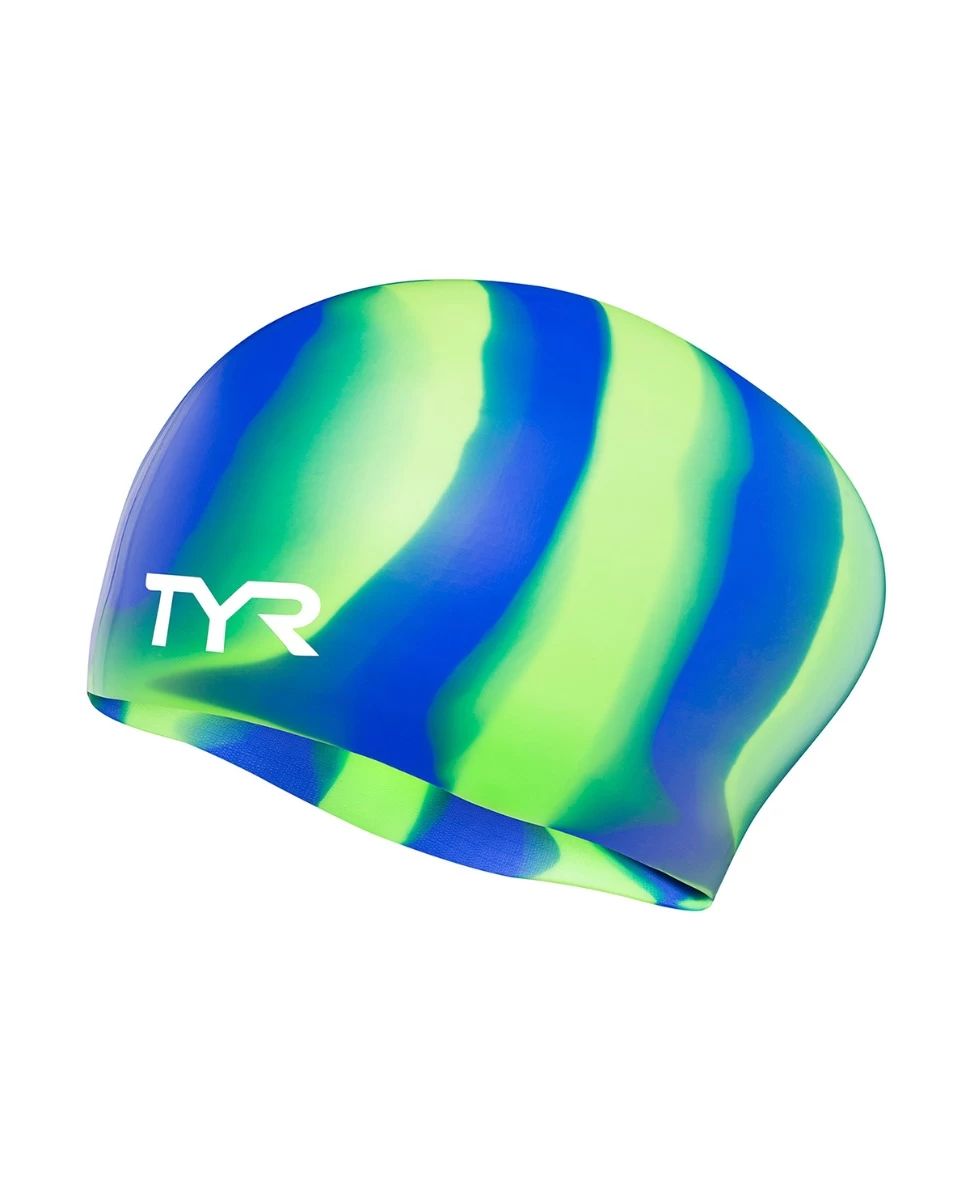 TYR Adult Silicone Long Hair Wrinkle-Free Swim Cap 3 TYR Adult Silicone Long Hair Wrinkle-Free Swim Cap - Image 3
