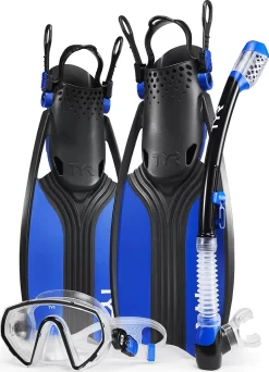 TYR Voyager Mask Snorkel Fin Set