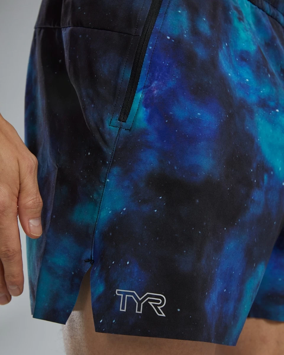 TYR Hydrosphere™ Men's Unlined 6" Momentum Shorts - Cosmic Night 8 TYR Hydrosphere™ Men's Unlined 6" Momentum Shorts - Cosmic Night - Image 8