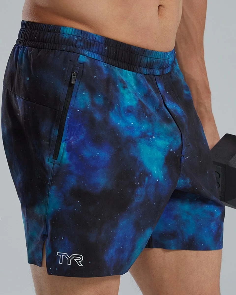 TYR Hydrosphere™ Men's Unlined 6" Momentum Shorts - Cosmic Night 6 TYR Hydrosphere™ Men's Unlined 6" Momentum Shorts - Cosmic Night - Image 6