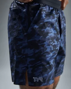 TYR Hydrosphere™ Men's Unlined 7" Unbroken Shorts - Midnight Camo -Tyr musumc3a 401 alt10