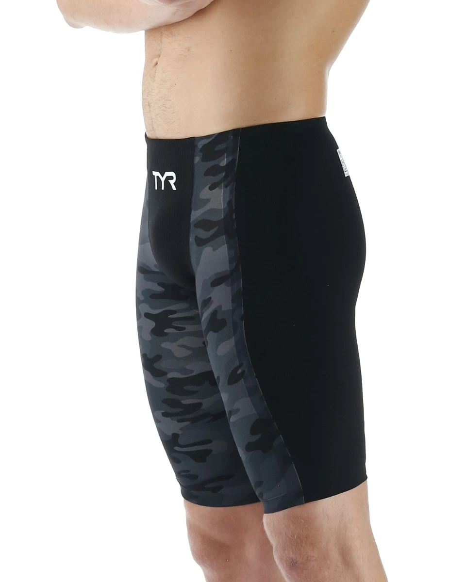 TYR Men's Shockwave High-Waist Jammer Swimsuit - Camo 9 TYR Men's Shockwave High-Waist Jammer Swimsuit - Camo - Image 9