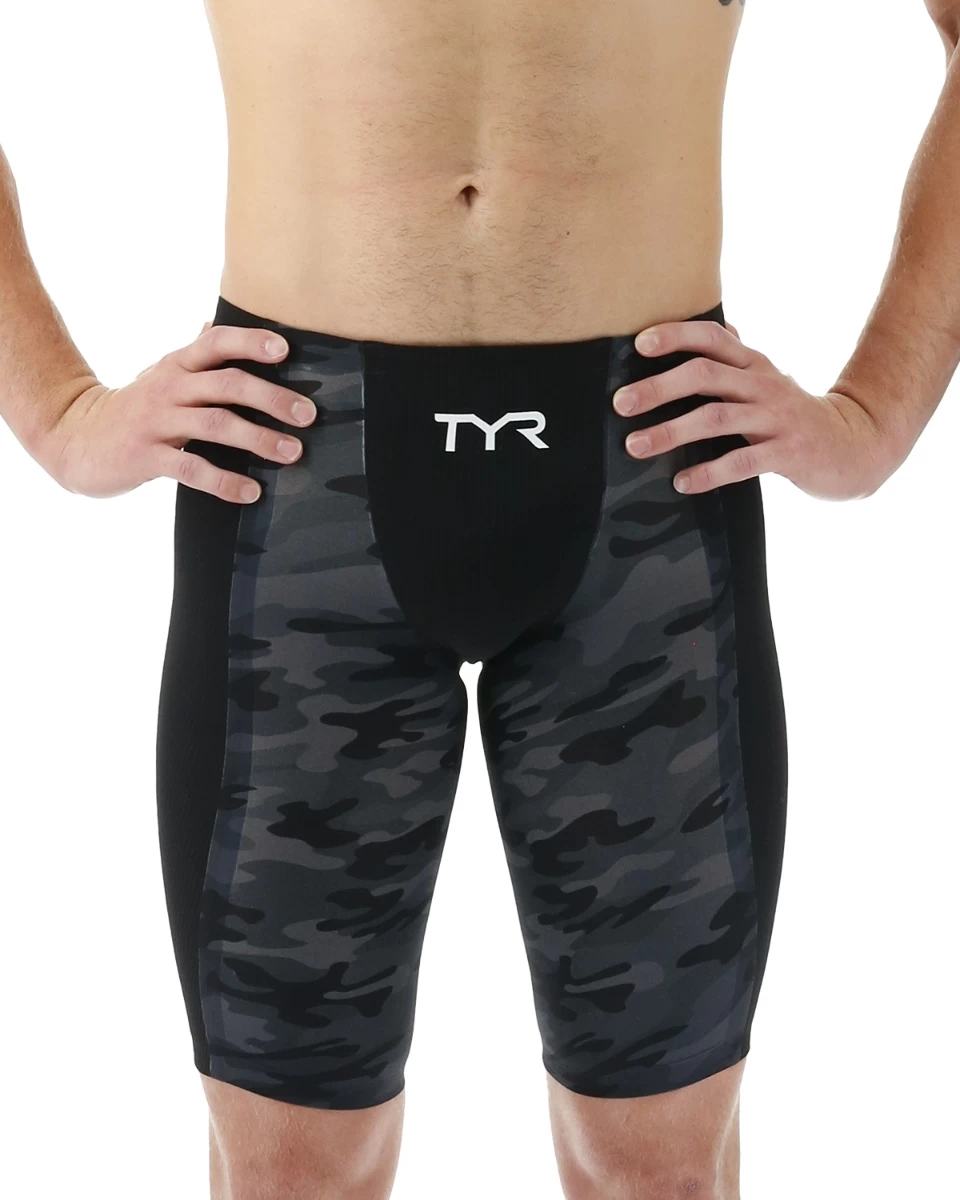 TYR Men's Shockwave High-Waist Jammer Swimsuit - Camo 7 TYR Men's Shockwave High-Waist Jammer Swimsuit - Camo - Image 7