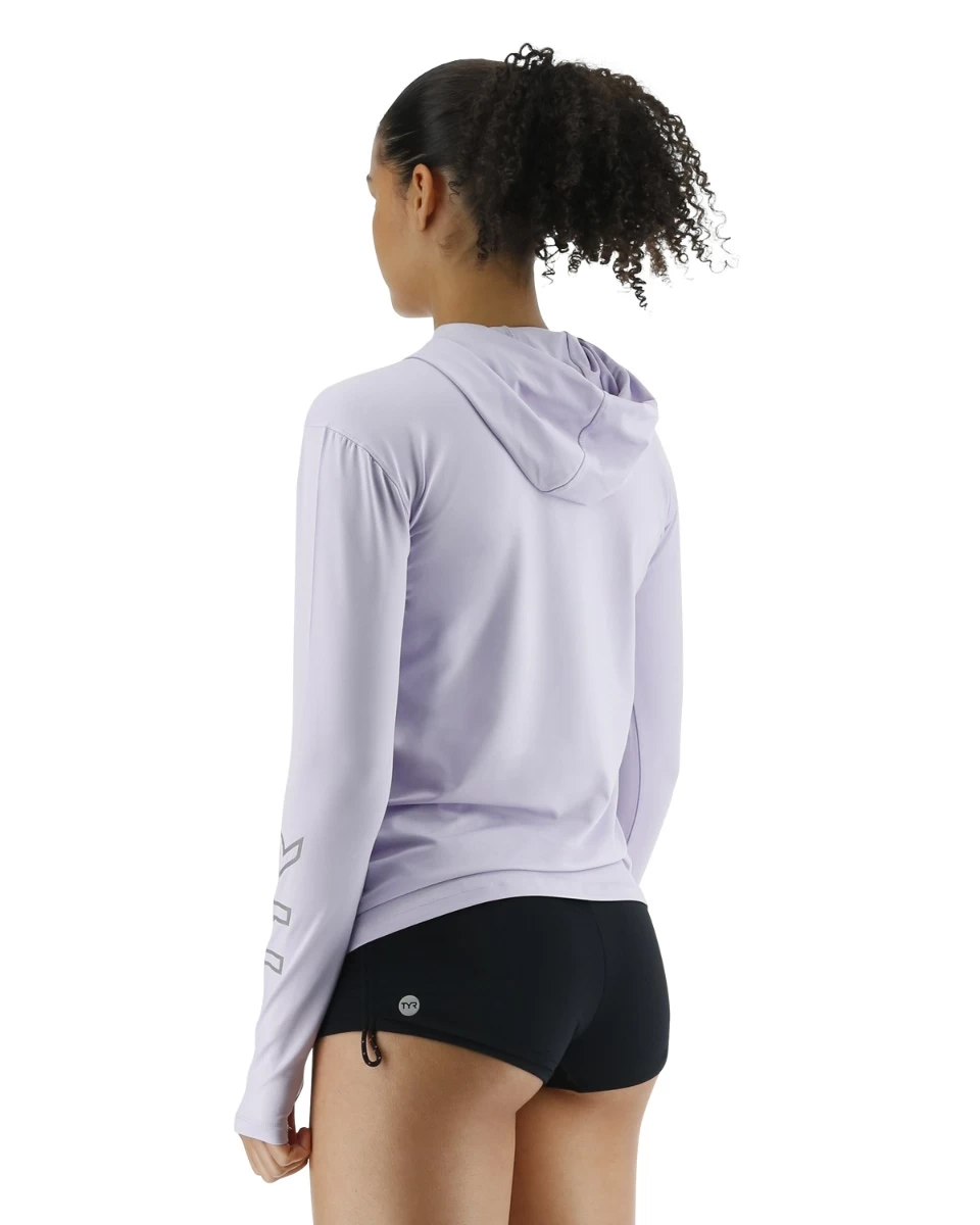 TYR Women's SunDefense Hooded Shirt 4 TYR Women's SunDefense Hooded Shirt - Image 4