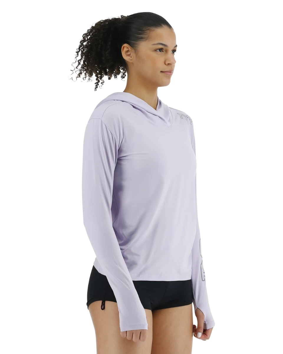 TYR Women's SunDefense Hooded Shirt 6 TYR Women's SunDefense Hooded Shirt - Image 6