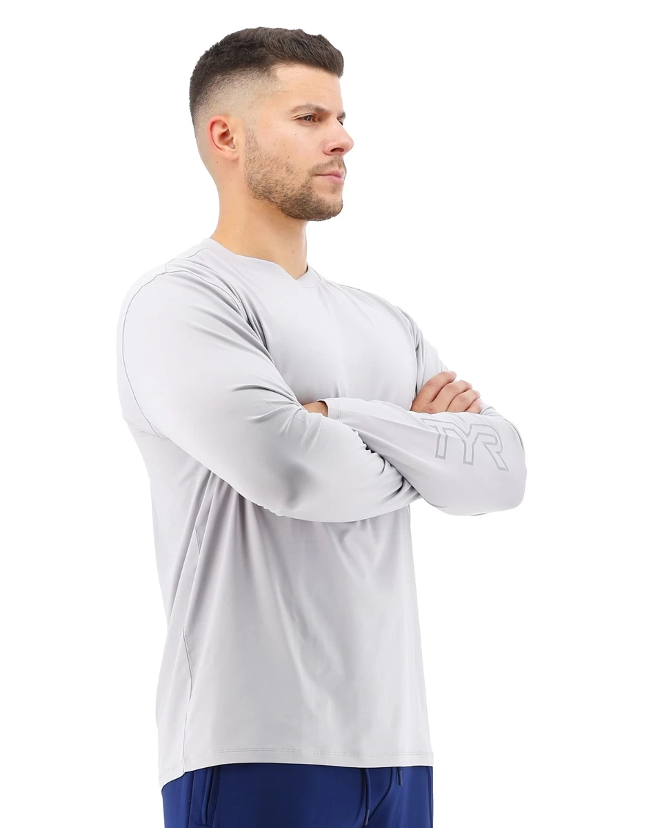 TYR Men's SunDefense Long Sleeve Shirt 6 TYR Men's SunDefense Long Sleeve Shirt - Image 6