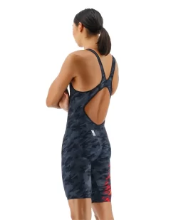 TYR Women's Venzo™ Open Back Swimsuit - Camo Fire -Tyr vzcfob6a 937 alt03