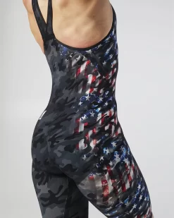 TYR Women's Venzo™ Closed Back - USA Blackout Camo 18 TYR Women's Venzo™ Closed Back - USA Blackout Camo -Tyr vzcucb6a 921 alt07
