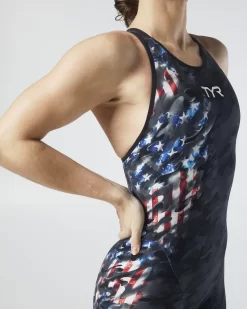TYR Women's Venzo™ Closed Back - USA Blackout Camo 21 TYR Women's Venzo™ Closed Back - USA Blackout Camo -Tyr vzcucb6a 921 alt10