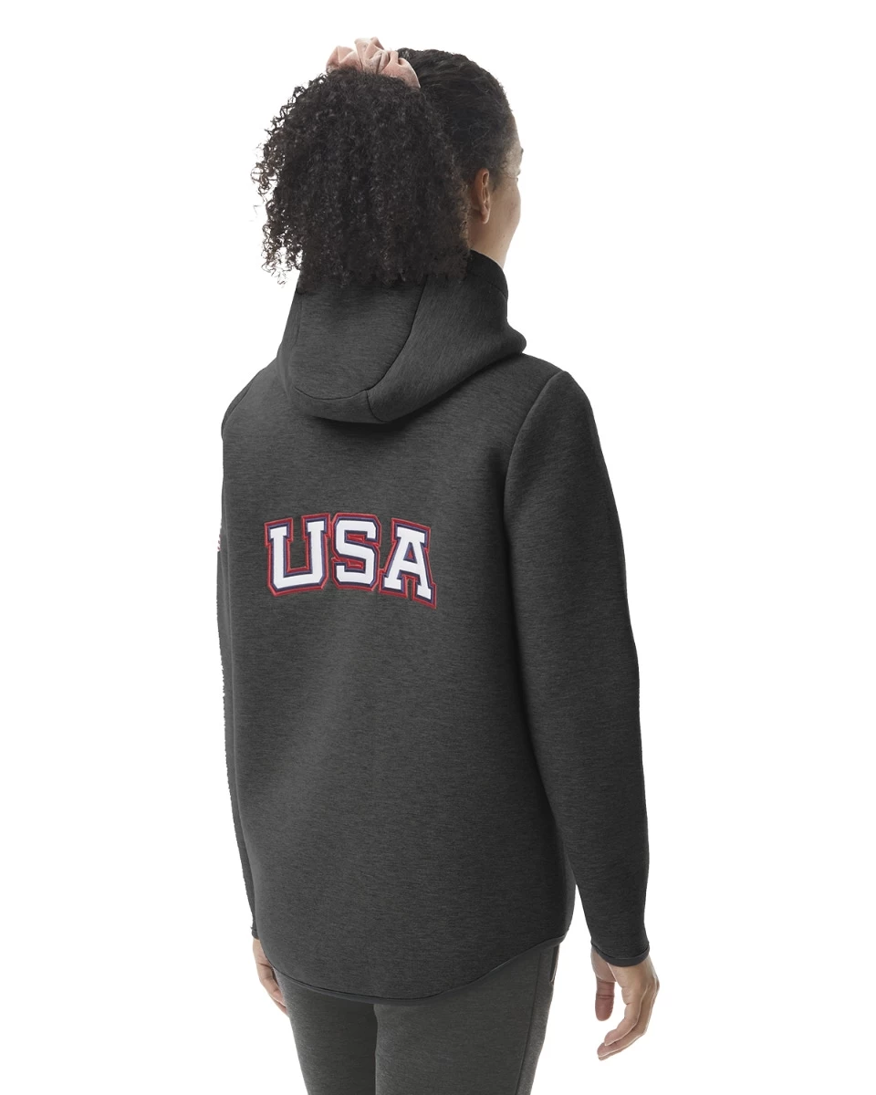 TYR Women's Elite Team Full Zip Hoodie - USA 2 TYR Women's Elite Team Full Zip Hoodie - USA - Image 2